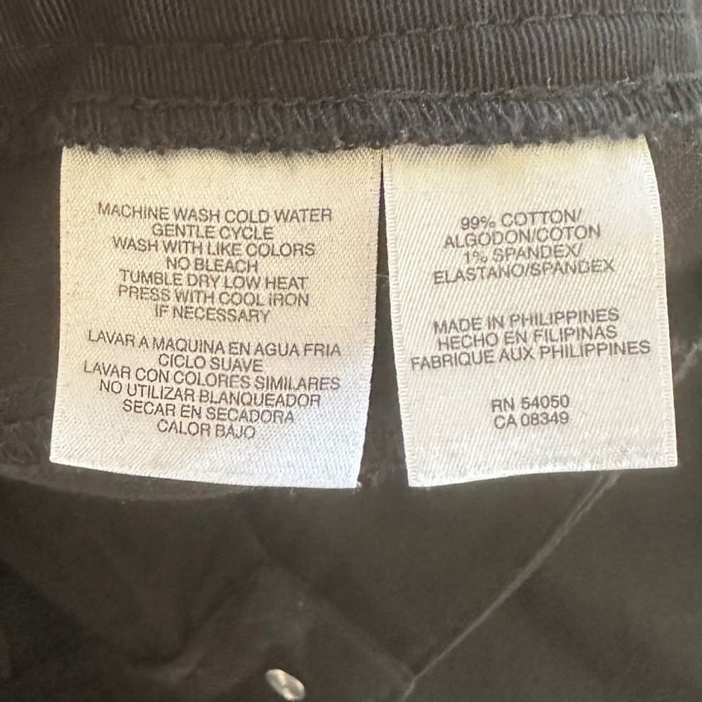 Jones New York Stretch Career Pants 12 Black Straight Leg Office Work Trousers - Picture 6 of 7